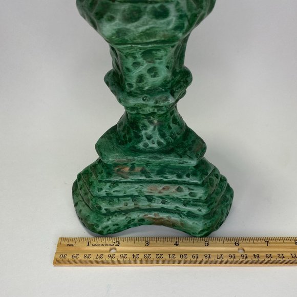 MCM Linda Bennett Atlantic Mold Green  Ceramic Vase Candle Holder - Picture 4 of 6